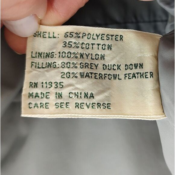 Vintage ST. JOHNS BAY MEN'S EXTRA XL 80% DOWN INSULATED BLUE PUFFER VEST - Picture 8 of 9